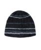 XTONZ Xta095 Striped Soft Hairy Beanie (Black)