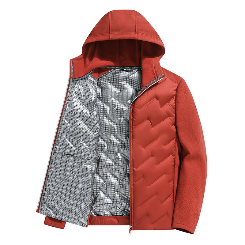 Men's & Women's Hooded Graphene Down Jacket - 90% Goose Down, Lightweight, Fashionable, Warm, Casual Couple Style for Autumn/Winter