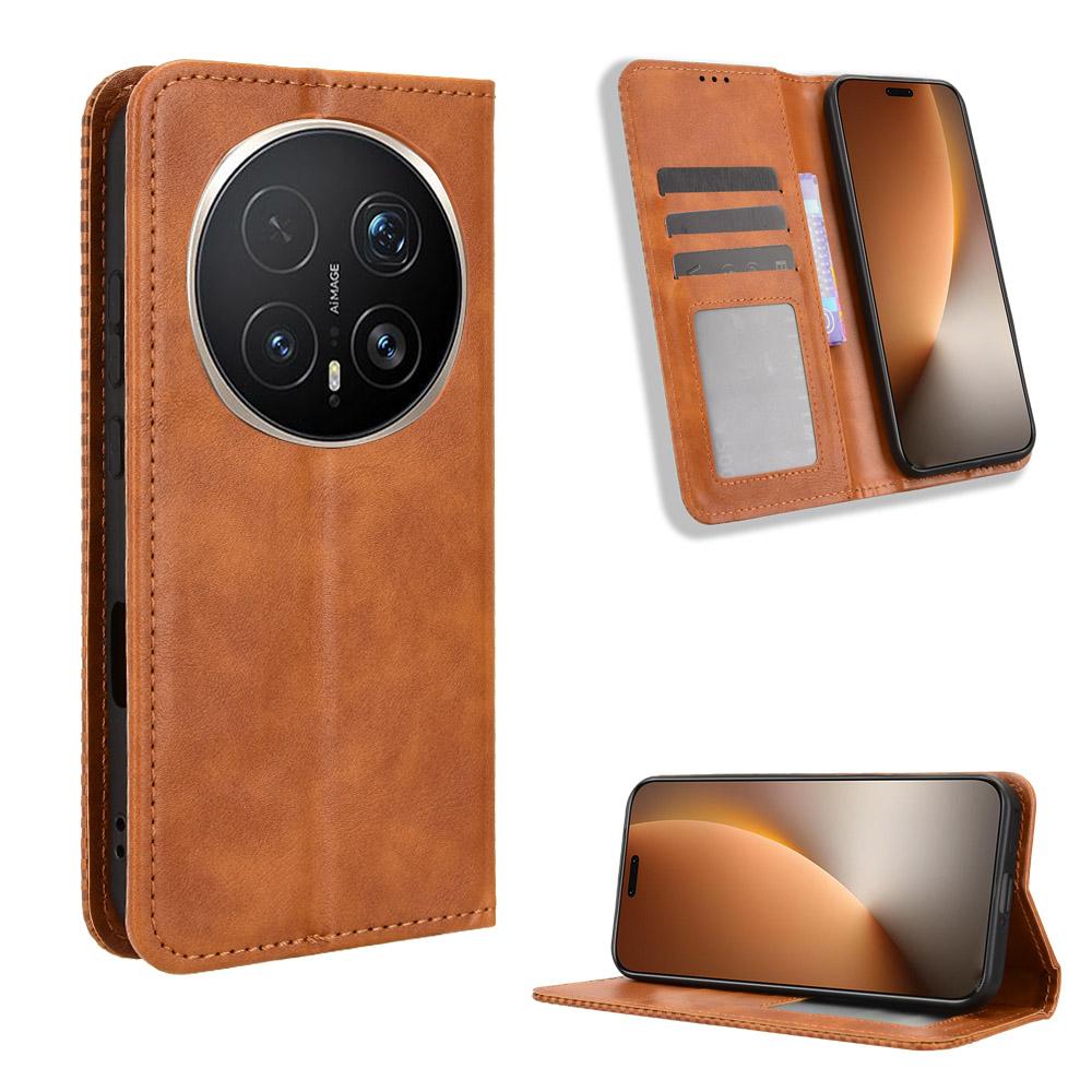 Flip Cover für Honor Magic8 Pro PU Leder Handyhülle Ganzkörperschutz [RFID-Blockierung] Brieftaschenhülle