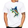 TEEHUB Deep Sea Fishing Men T-Shirt Billfish Printed Harajuku T Shirts Short Sleeve Tshirts Co