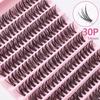 Extensions de Cils Faux DIY - Segmentés 30D, 40D, 50D, 80D pour Auto-Application