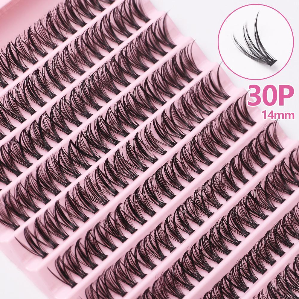 Extensions de Cils Faux DIY - Segmentés 30D, 40D, 50D, 80D pour Auto-Application