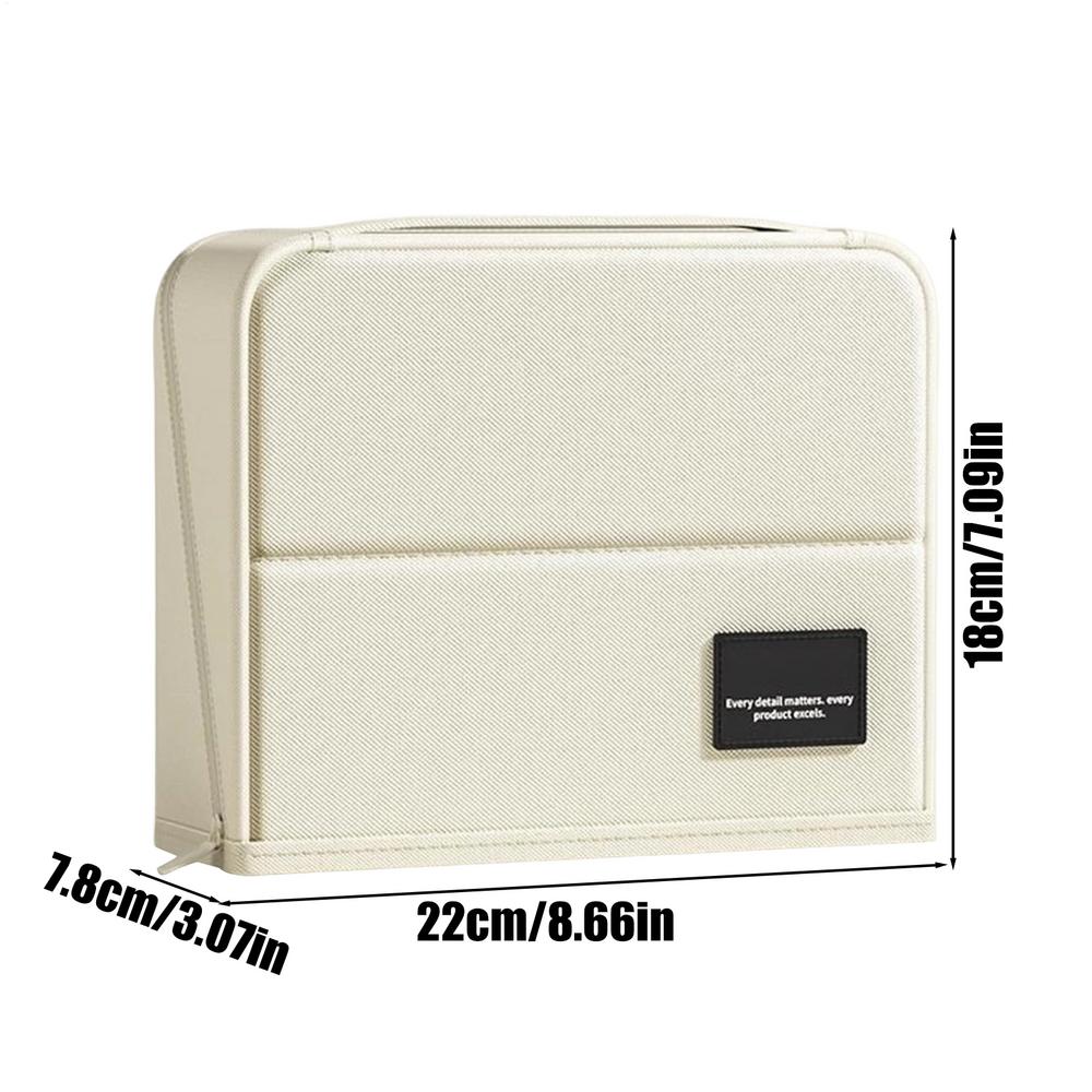 

Large Capacity Pencil Case Portable Stand-up pencil Holders organizer with Multiple Compartments and handle for Stationery Bags белый