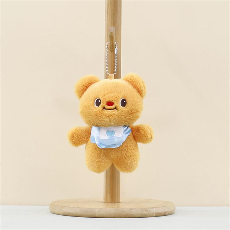 

Милый брелок в виде масляного медведя, маленький масляный медвежонок, кулон для мобильного телефона, автомобильный брелок, наушники, рюкзак, подвески, сумка, декор коричневый