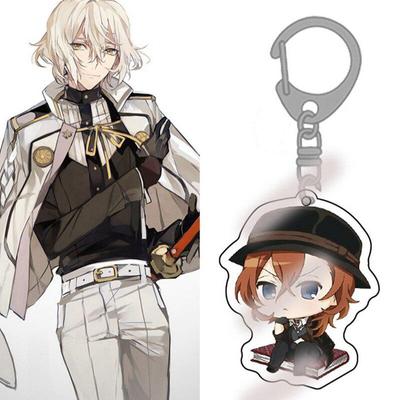 Llavero acrílico de Anime Bungou Stray Dogs Atsushi, 6 estilos, llavero de figura acrílica, llavero, bolsas, regalo decorativo