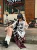 Women's Plus Size Retro Letter Print Cotton T-Shirt - Loose Fit, Trendy Streetwear
