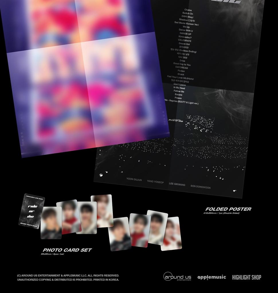 [POB] HIGHLIGHT (B2ST · BEAST) - LIVE 2025 [RIDE OR DIE] Behind Photo Book