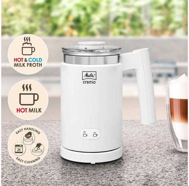 Milk Frother Melitta Cremio Electric, White (1014-01)