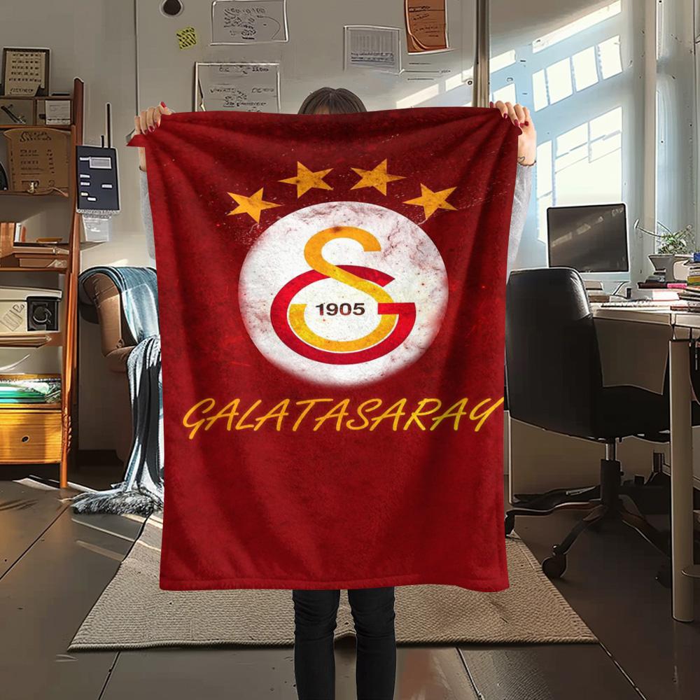 1PC Galatasaray S Patterned Flannel Blanket Suitable For All Seasons for Home Decor Warmth and Comfort Gifts Holiday Present