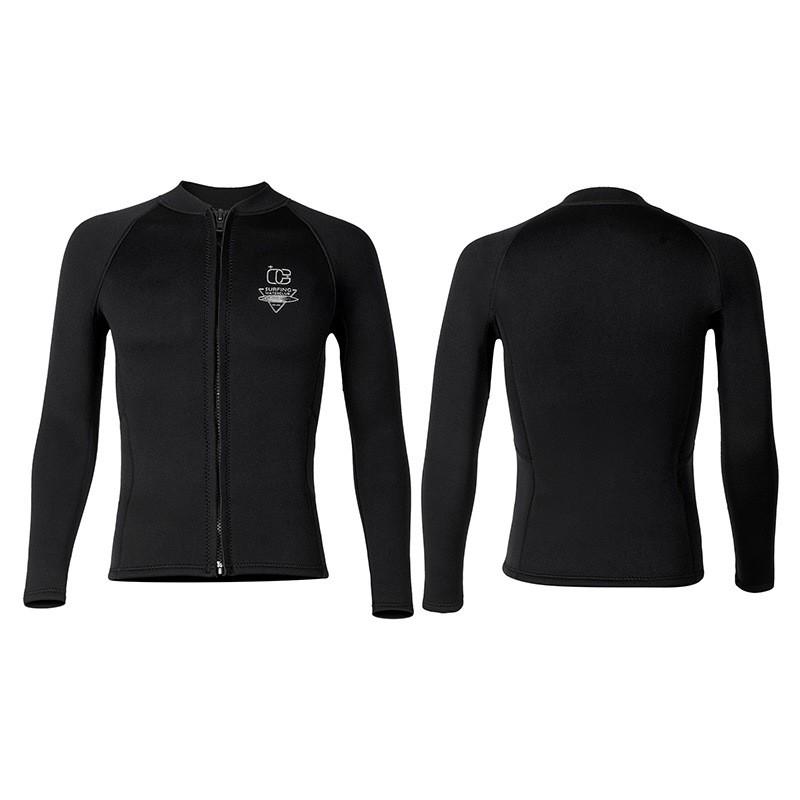 3mm Neoprene Wetsuit Set Men Women Long Sleeve Top Pants Surfing Snorkeling Swimming Diving Water Sports