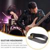 2 Stück/Packung Gitarrenkopfplatten-Gurtband-Krawatte Braun Schwarz Verfügbar Einfache Anwendung Gitarren Ukulelen Bass Halsgurt PU-Leder Sichere Verriegelung ZYF