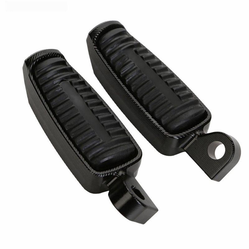 Precise Motorcycle For Sportster XL 883 XL1200 V-Rod Low Hugger Dyna Softa Aluminum Alloy Footpegs Black Footrests