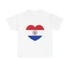Heart Flag of Paraguay 1842-1990 Reverse - T Shirt
