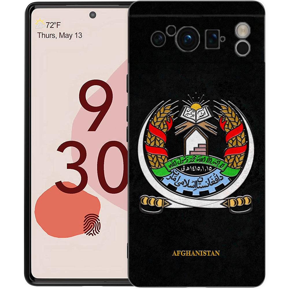 

Флаг Афганистана для Google Pixel 8 7 6 Pro 6A 5G черный чехол для телефона Мягкая противоударная задняя крышка силиконовый чехол из ТПУ Pixel 8 Pro