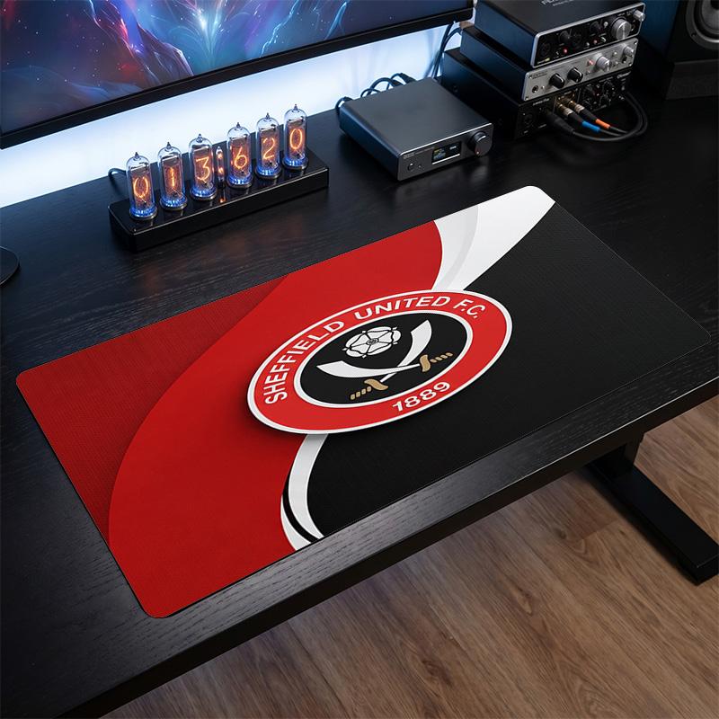 Sheffield United Football Print Large Mouse Pad, Anti-Slip Extended Gaming Desk Mat for Office Home