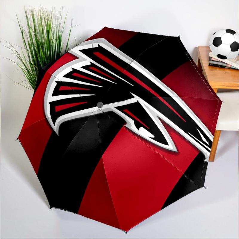 Atlanta-Falcons Rise Up Umbrella 8-Frame for Travel, Camping, Casual Lightweight Portable Umbrella, Essential for Every Family Holidays Gift