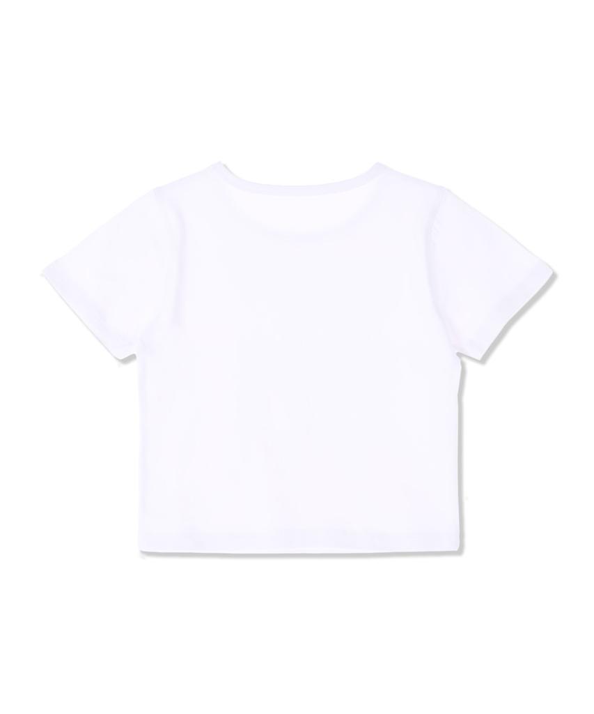 ASTRAL PROJECTION Mariposa Supima Spandex Crop Top_White