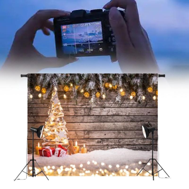 Tree Christmas Wood Photography Background Studio Photo Prop Decoration Backdrop