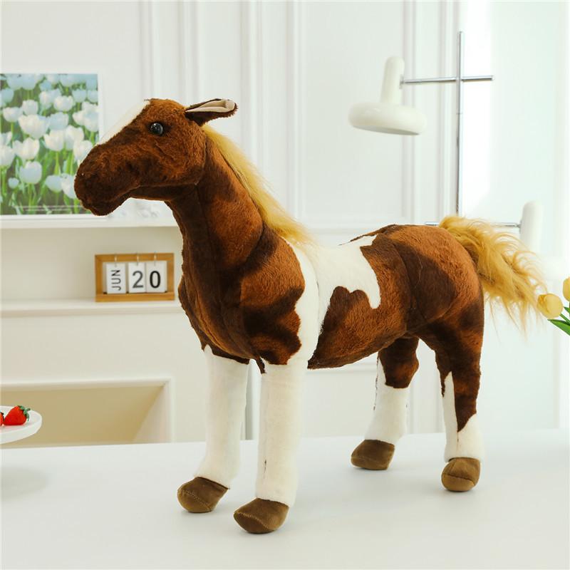 Adorable Plush Horse Toy Stuffed Animal Soft Short Plush Perfect Kids Gift Birthday Mascot