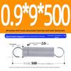 Arc de extensie din oțel inoxidabil 304 de 500 mm cu cârlige deschise și inel cu buclă dublă, personalizabil.