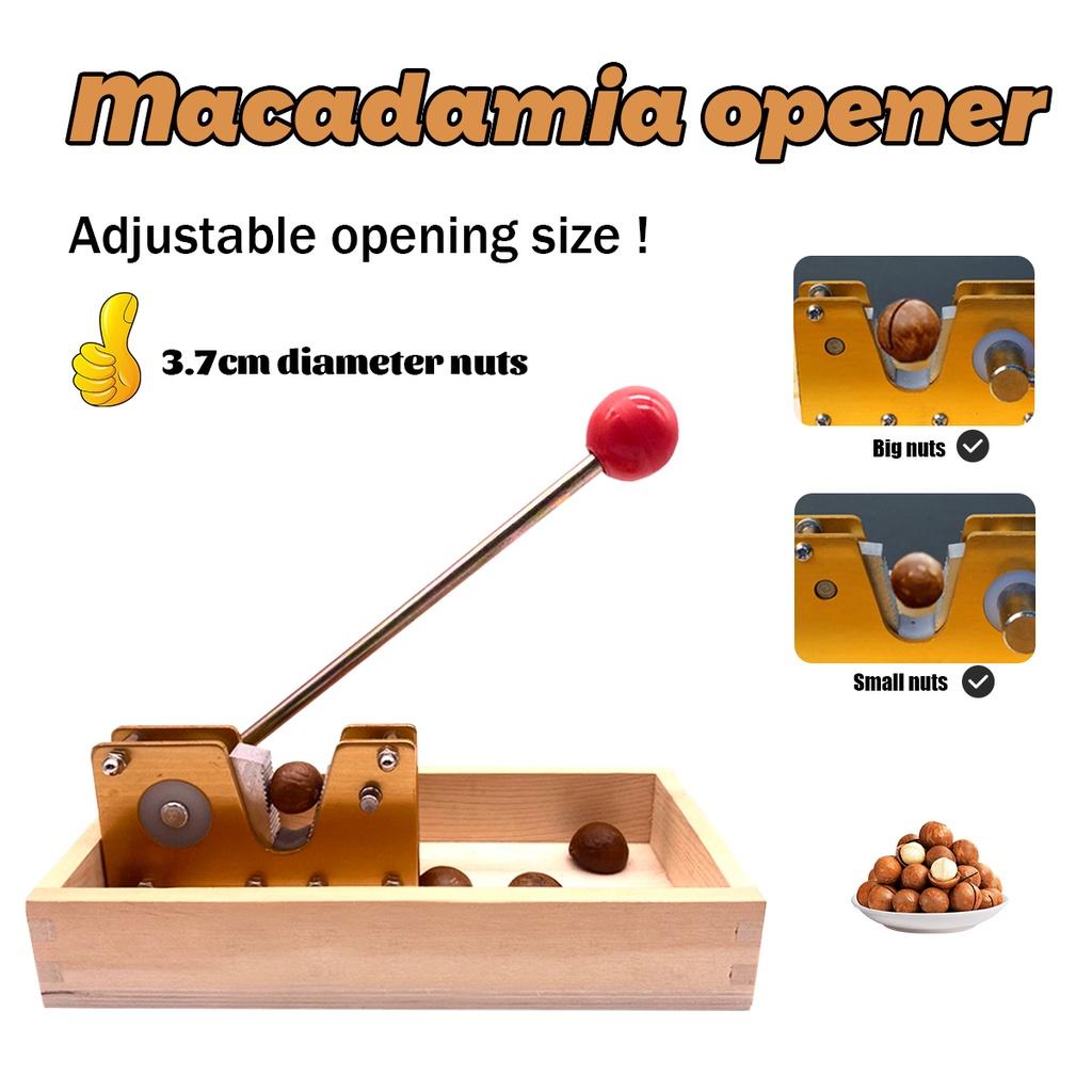 Nut Tweezers Macadamia Opener Peeling Machine 9.8" With Durable Metal Handle For Almonds Hazelnuts Heavy Duty Nutcracker