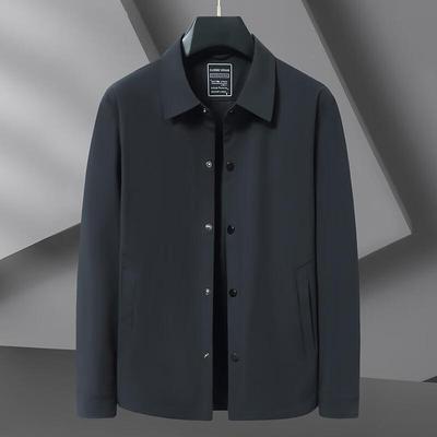 Dibinze Men's Plus Size Casual Lapel Jacket