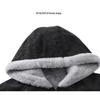 Zuoshan Diao Men's Hooded Winter Jacket - Loose Fit, Thickened, Velvet-Lined, Trendy American Style Cotton Coat.