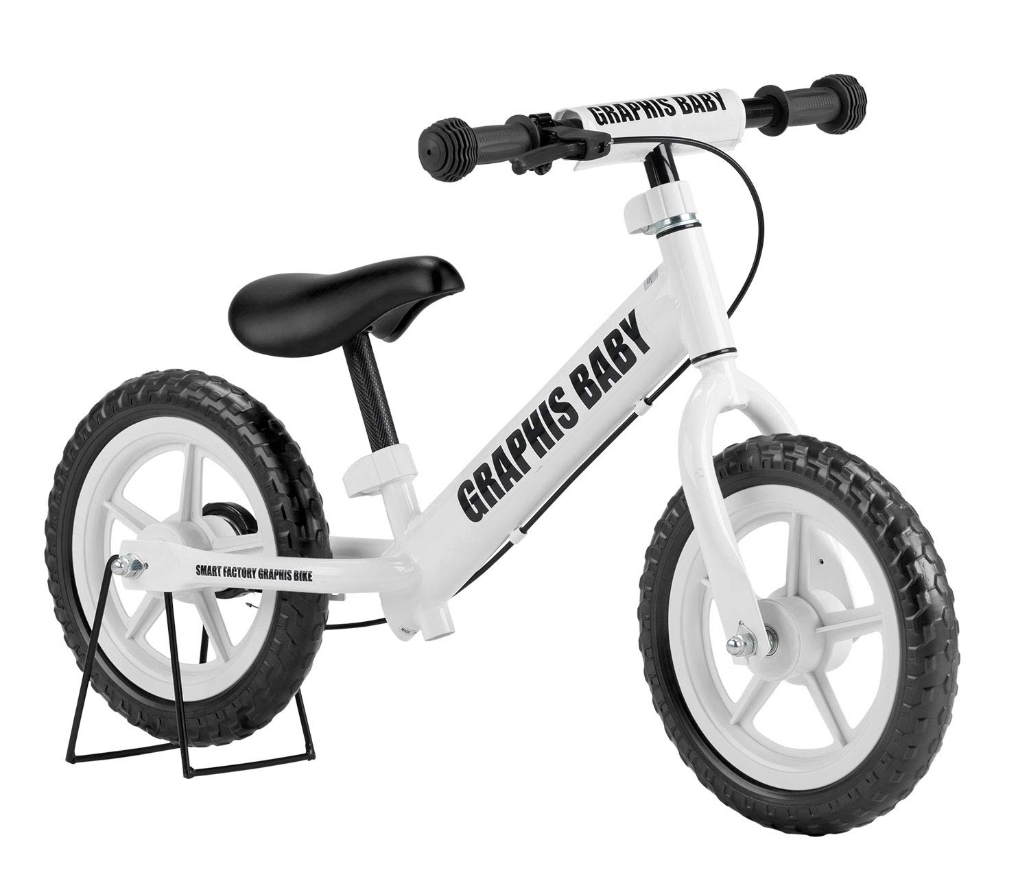 

GRAPHIS GR-BABY Pedal-free Children s Bicycle, White/Black
