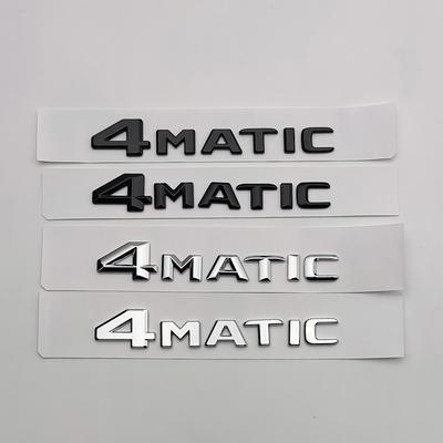 3D ABS Chrom Schwarz 4 Matic Logo 4Matic Emblem Buchstaben Namensschild Auto Kofferraum Abzeichen 4matic Aufkleber Zubehör