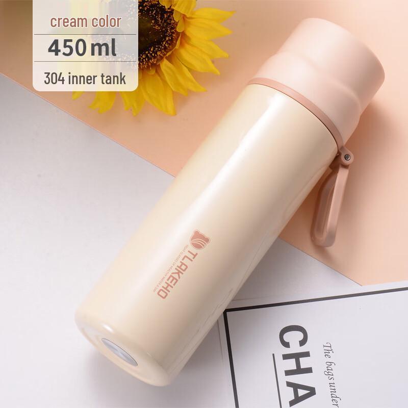 TLAKEHO 450ml Dual-Use Bullet Thermos