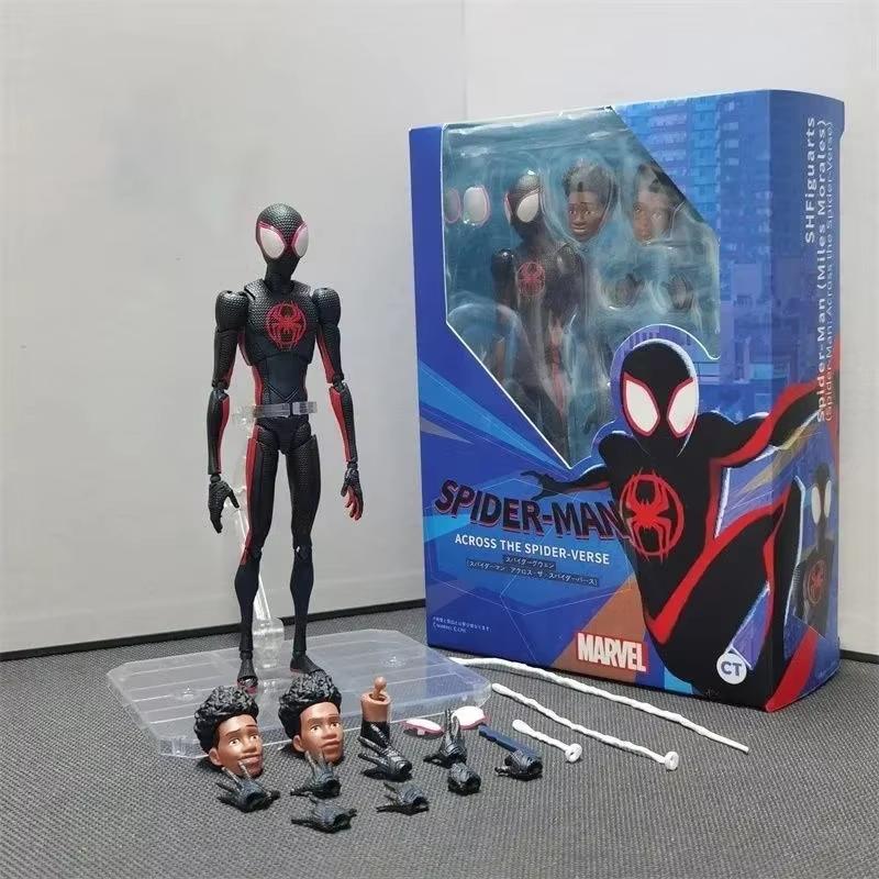 Gwen Shfiguartsspider Miles Morales Action Figure Articolate in PVC con Parti Sostituibili Giocattoli da Collezione per Fan di Anime