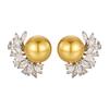 Jewelry Pearl Stud Earrings Asymmetrical Design Earrings Women'S Personality Dinner Wedding Accessories