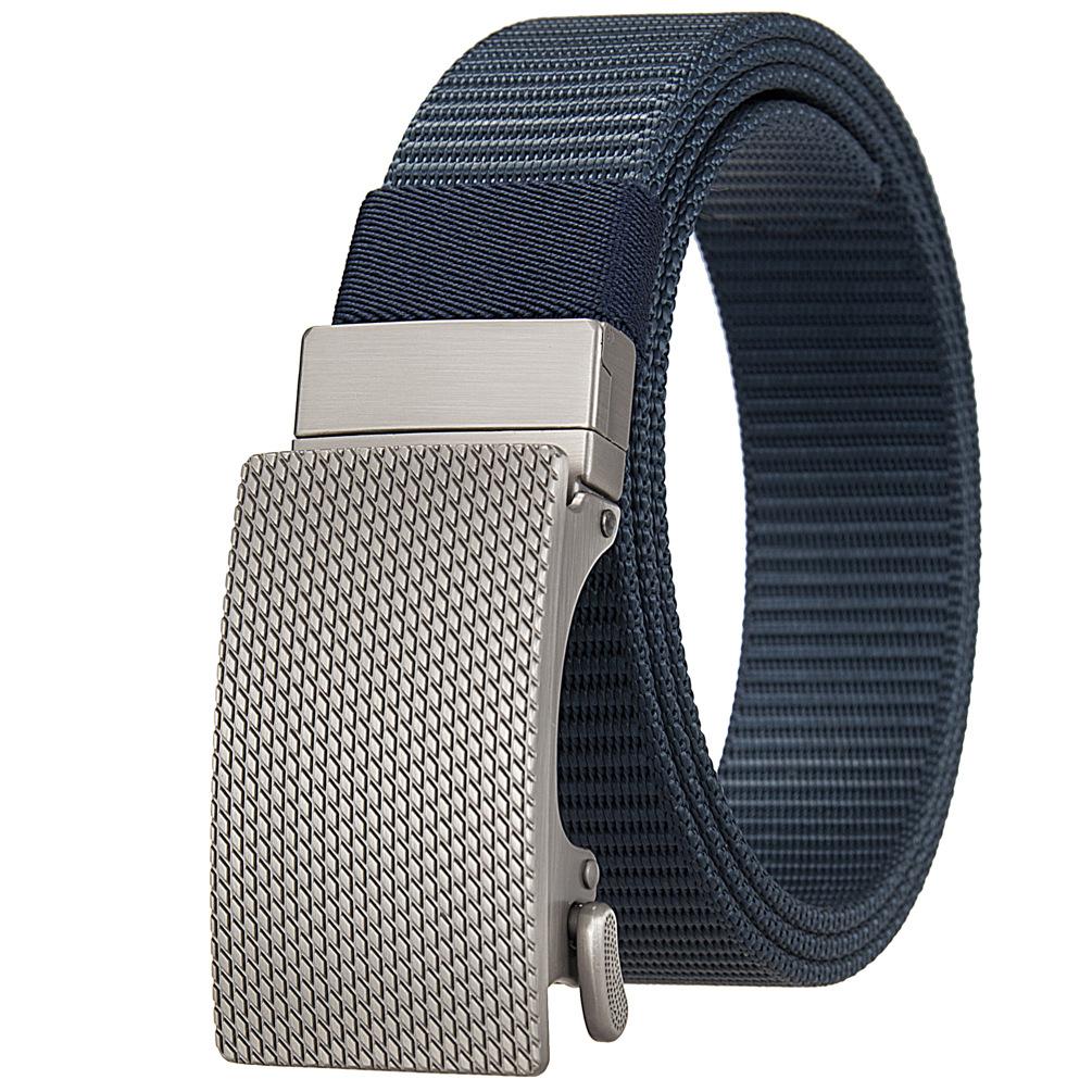 Nylon Braided Belt For Men, Rotating Cloth Belt Buckle Belt Ly36-25948-1