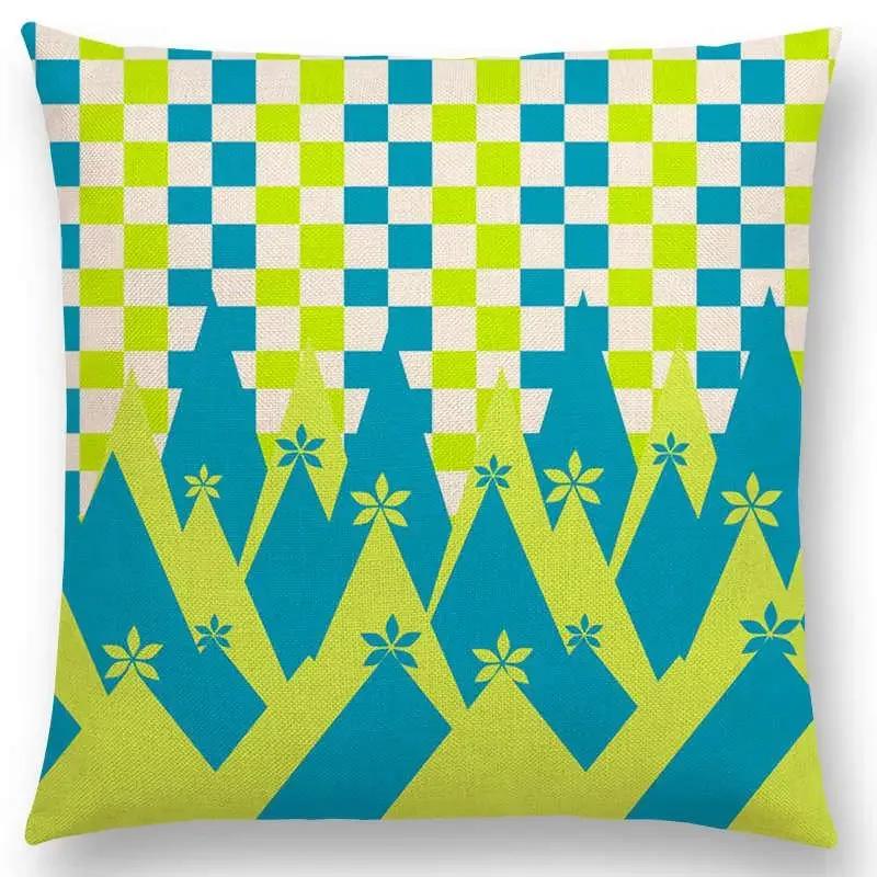 Newest Floral Sofa Pillow Case Geometric Landscape Tropical Joy Mandala Flowers Squares Arrow Cushion Cover