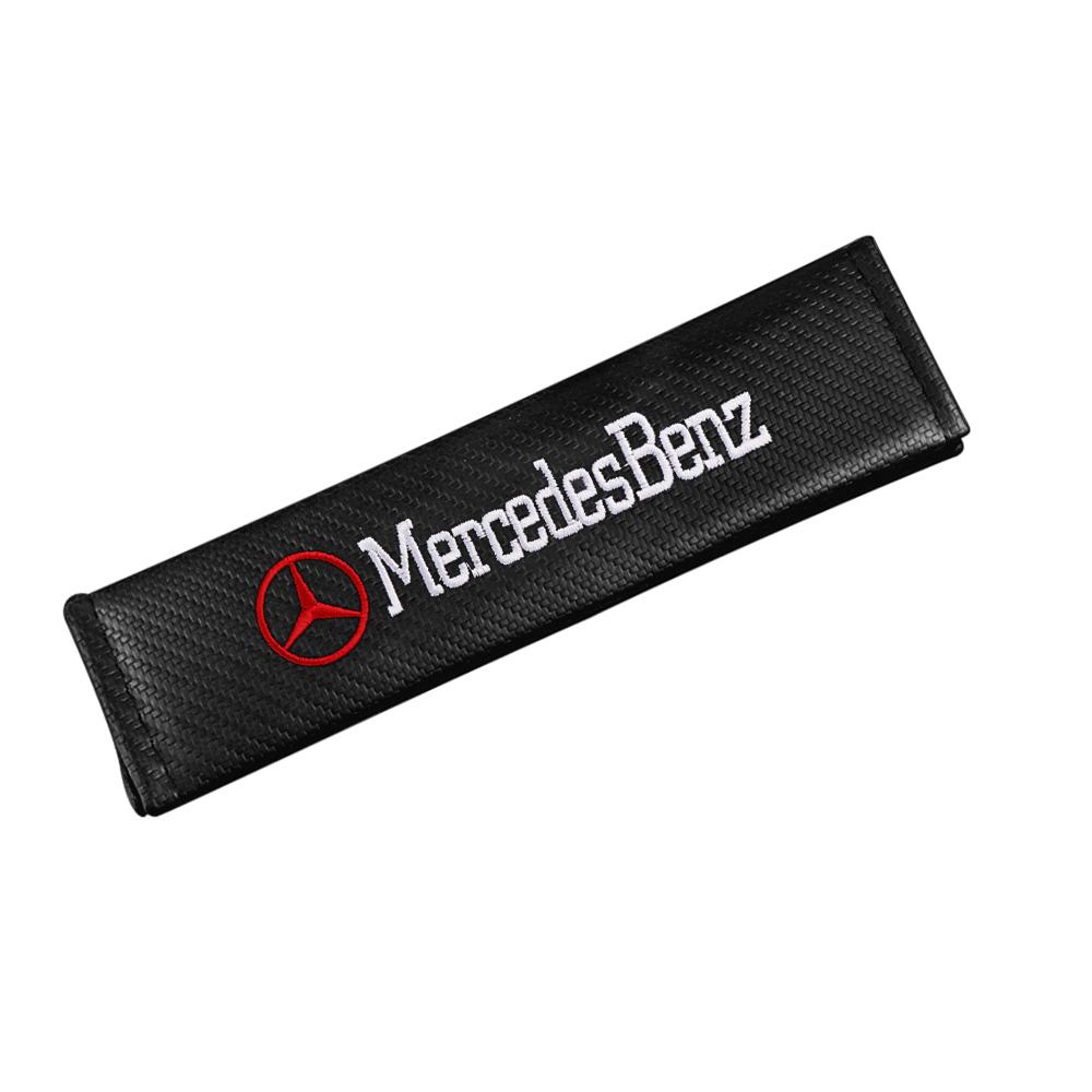 

1/2Pcs Carbon Fiber Car Seat Belts Cover Shoulder Protect Pad For Mercedes Benz AMG W212 W204 W211 W168 W213 W205 W210 W108 W124