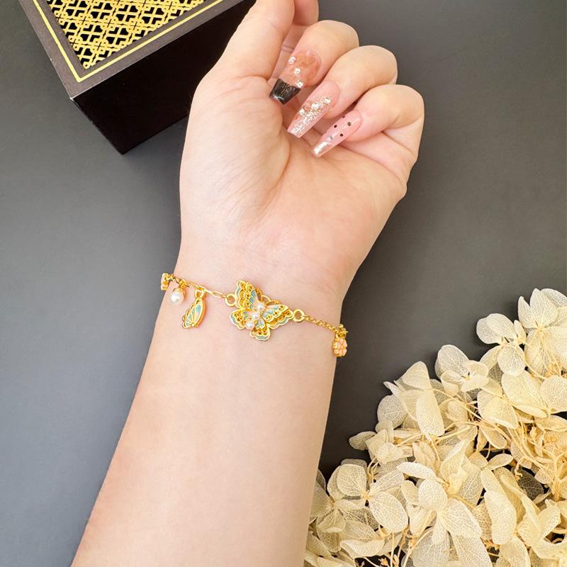 Youmeng Diesheng Bracelet Sakura Butterfly Girls Versatile Temperament High-end Bracelet