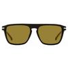 BoSS Men S Flat Top SunglaSSeS B1599 S 80770 Black Biege 56mm 80770