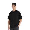 Timberland SS24 Outdoor Casual Breathable Comfortable Solid Color Pointed Collar Short Sleeve Shirt Men shirts Black A42GU-001