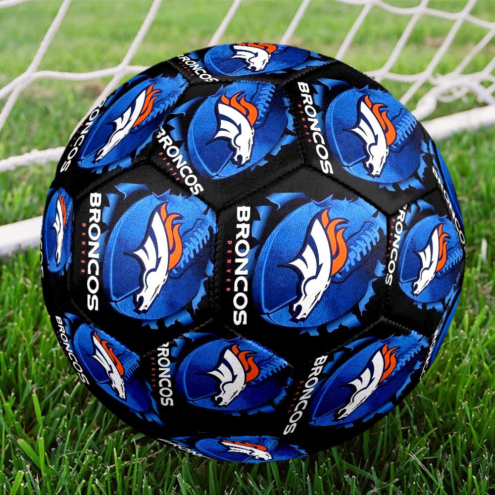 Denver Broncos Logo Size 5 Soccer Balls, High-Quality, Anti-Slip, Protective Football, a Unique Gift Suitable for Birthdays, Christmas