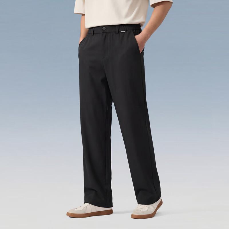 Judger Men s Tencel Modal Straight-Leg Casual Pants 2XL чёрный