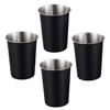 4er Pack Schicke Trinkbecher Edelstahl Kinderbecher Robuste Metall Trinkgläser Für Camping Und Den Alltag