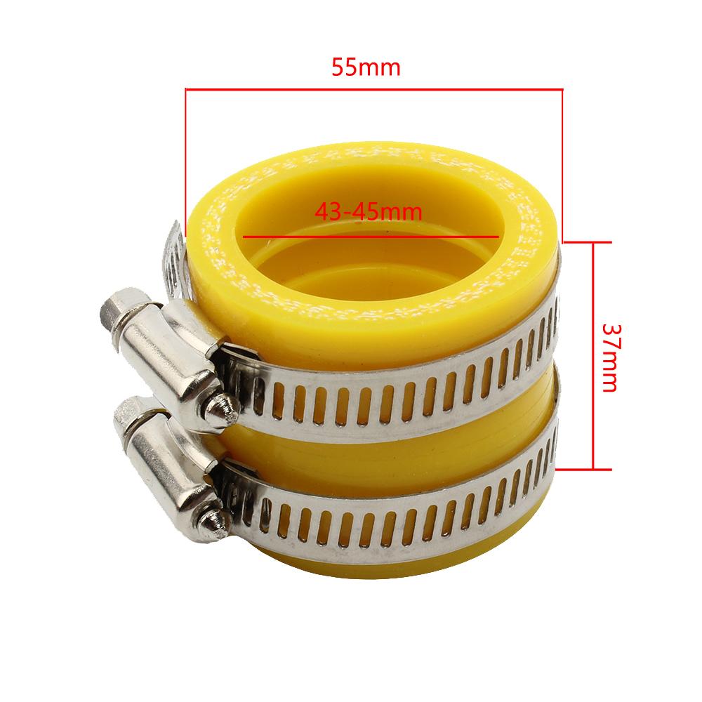 Motorcycle Carburetor Adapter Interface Rubber Inlet Pipe Intake For Koso KSR OKO Keihin Maikuni PE TM PZ 33 35 40 45mm