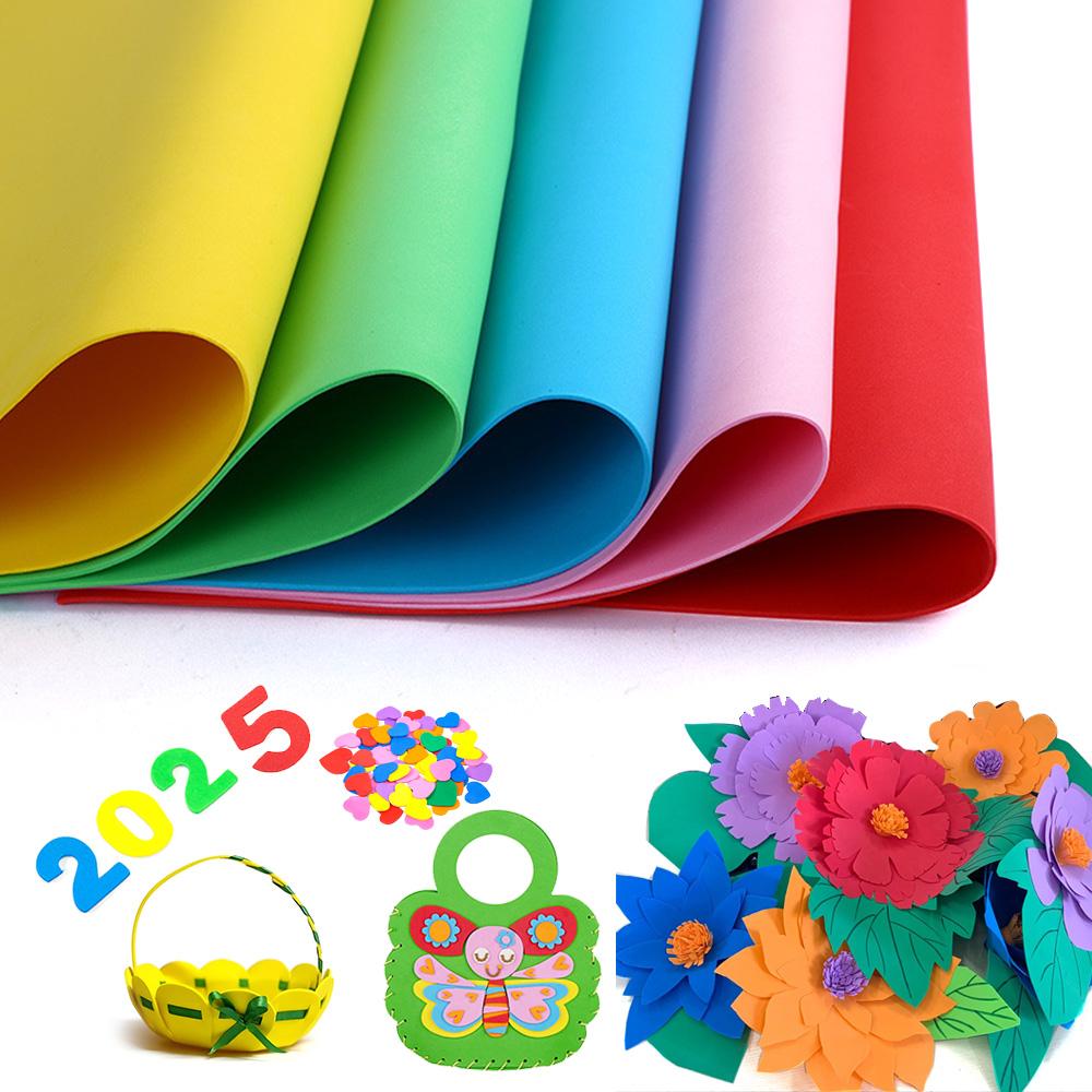 18 Colors Colorful Eva Foam Sheets Cosplay EVA Foam 2mm Thick 50cm*50cm EVA Foam Papers for Arts Crafts DIY Project