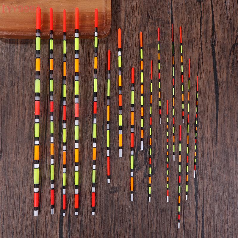 YY999 10Pcs/Lot Drift Tail Fishing Float Top DIY Hollow Bold Tails Floats Buoy Tackle Accessory Eye Catching Fishing Float