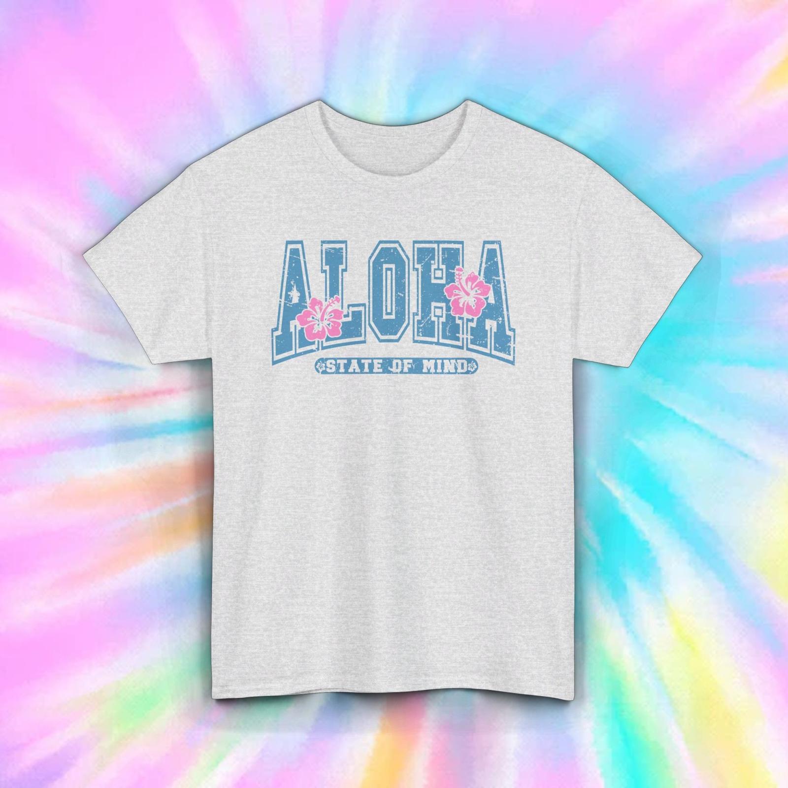 Aloha State of Mind T-Shirt | Hawaiian Island Vibes Graphic Tee | Gift M