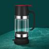 Honey Dispenser No Drip with Non-slip Bottom Honey Jar Easy to Clean And Refill Heat Resistant Glass Honey Pot for Coffee Tea Syrup