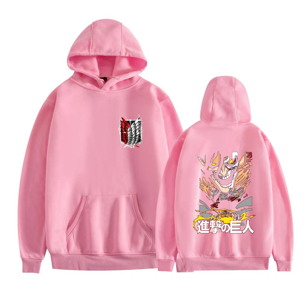 Autumn and Winter Printed Hoodie ATTACK ON TITAN Giant Printed Couple Hoodie Top Warm Hoodie