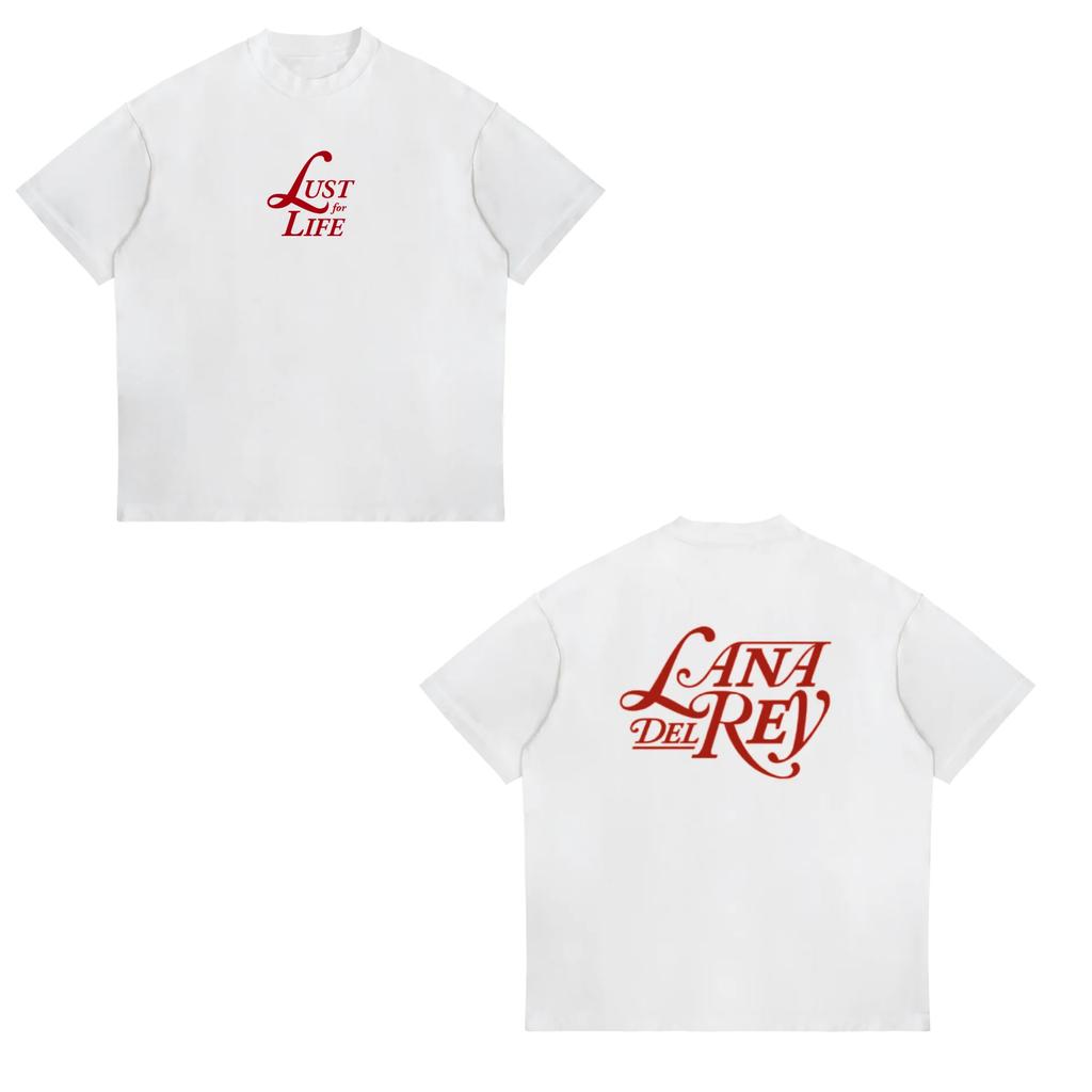 Singer Lana Del Rey Graphic T Shirt Unisex Women Fashion Hip Hop 90s Vintage TShirts Oversized Cotton Casual Tshirt Y2k Streetwear