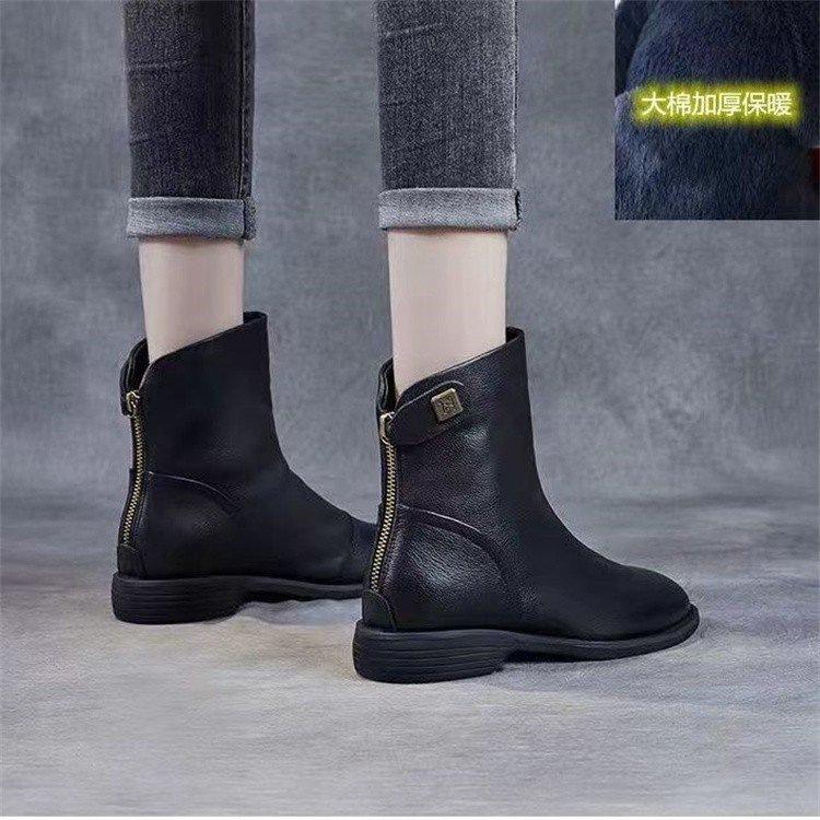 Martin Boots Women's Shoes 2025 New Short Boots British Style Autumn and Winter Versatile Thin Korean Version Versatile Flat Single Boots
