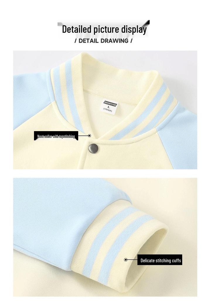Autumn Winter Trendy Unisex Baseball Jacket: Japanese Style Loose Drop Shoulder Hoodie Cardigan